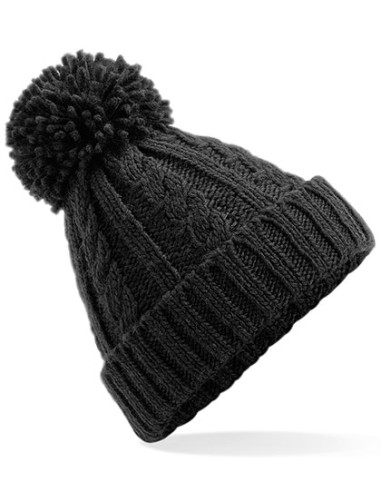 BEE-B480-Cable Knit Melange Beanie